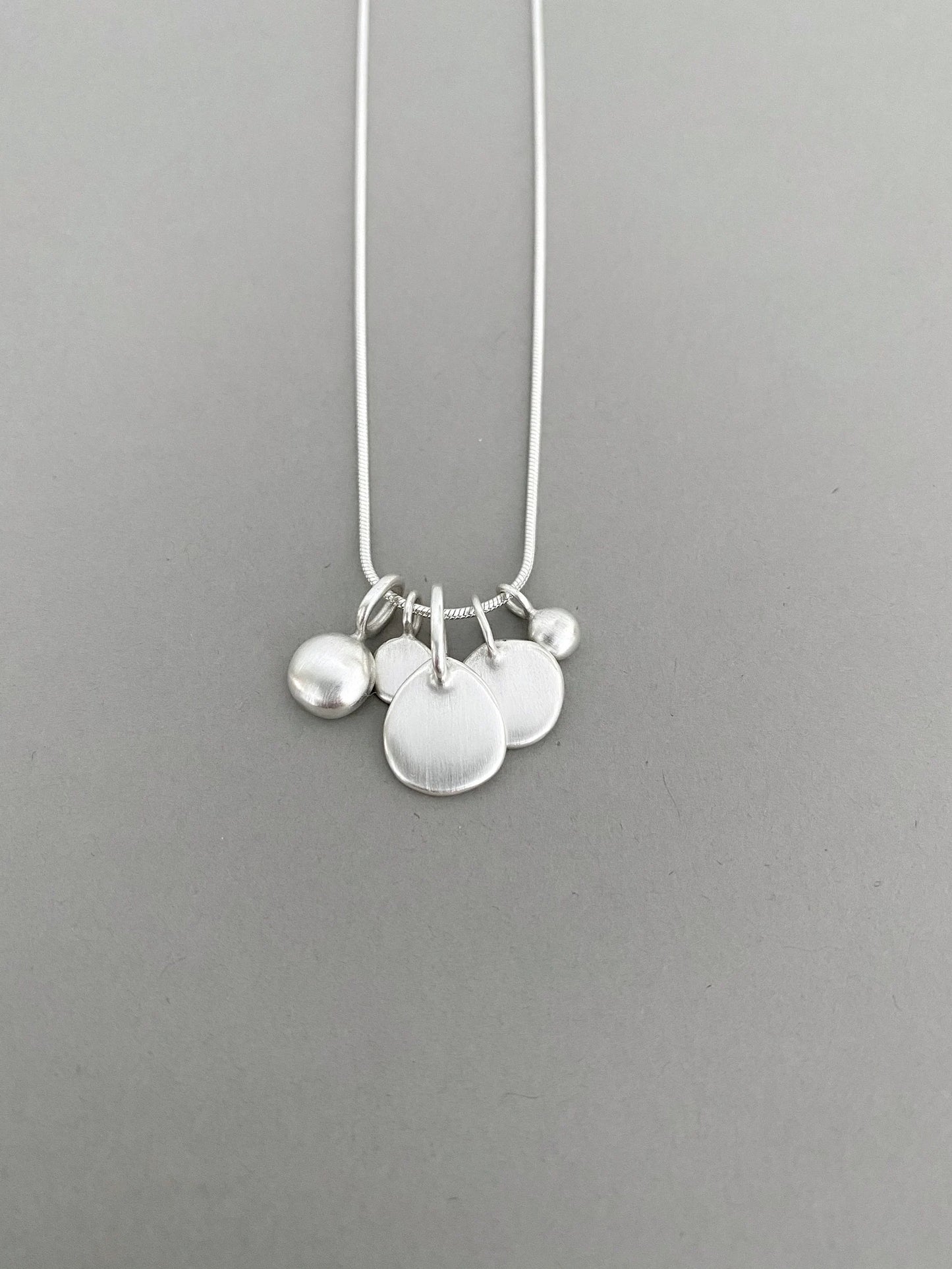 Five Charms Silver Necklace