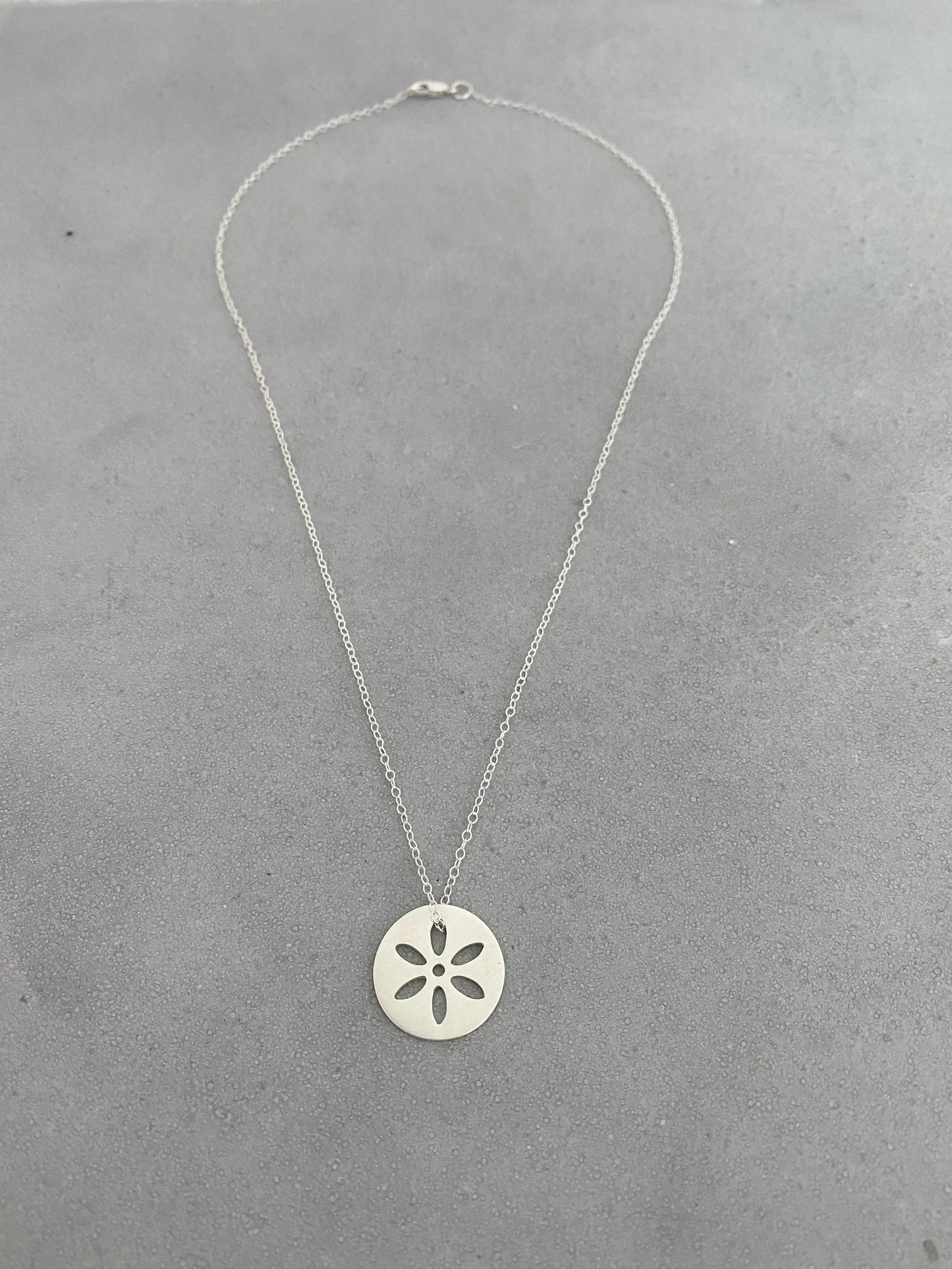 Silver Flower Necklace