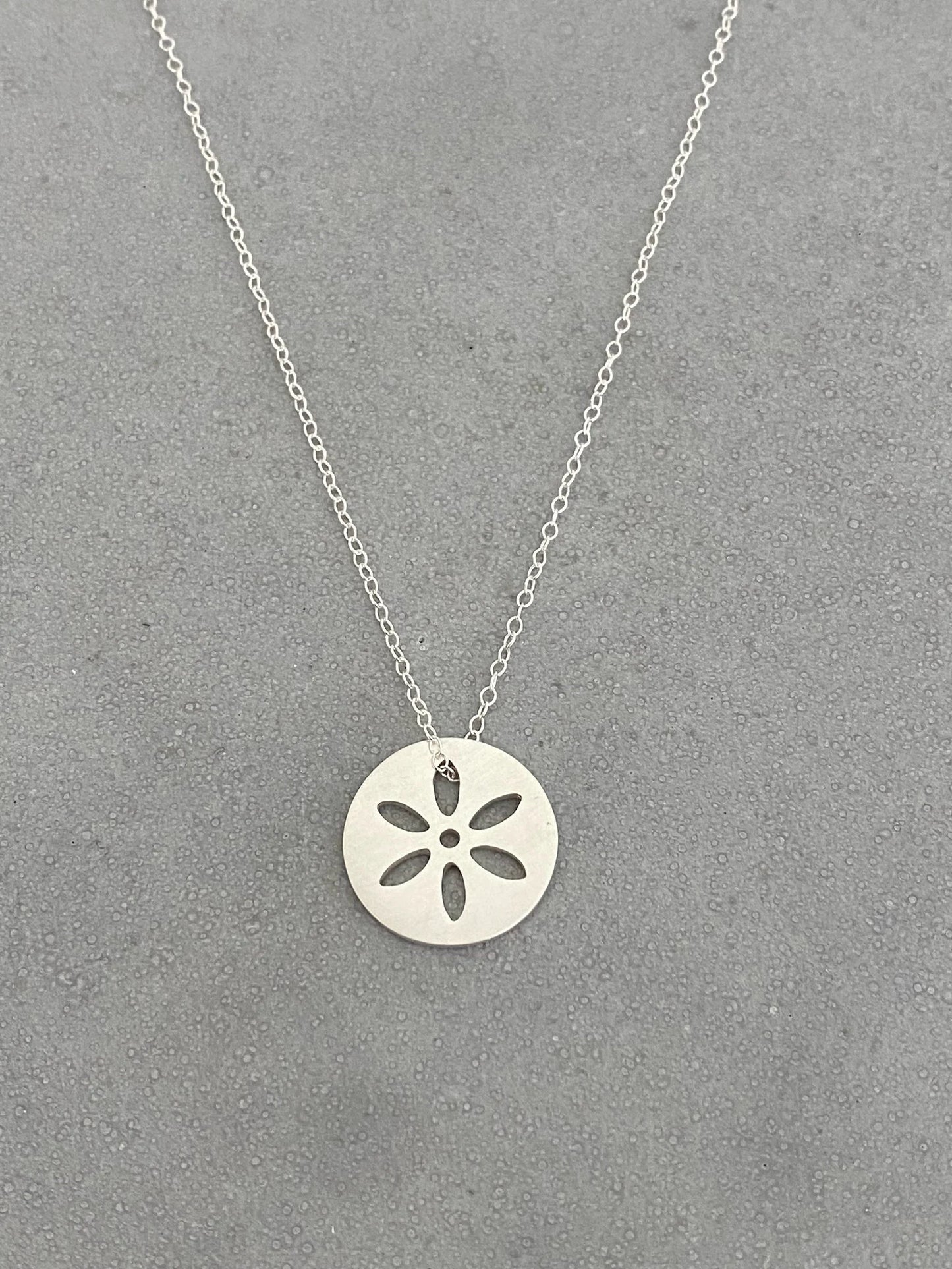 Silver Flower Necklace