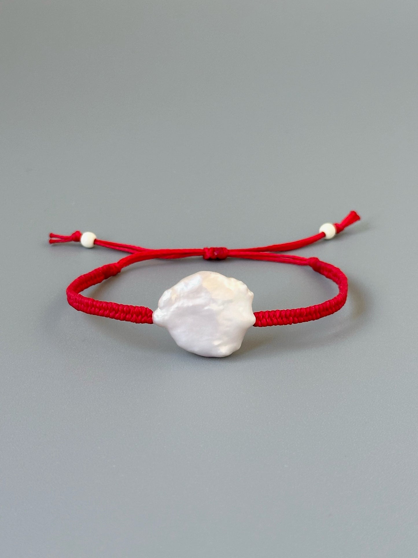 Natural Pearl Bracelet in Red