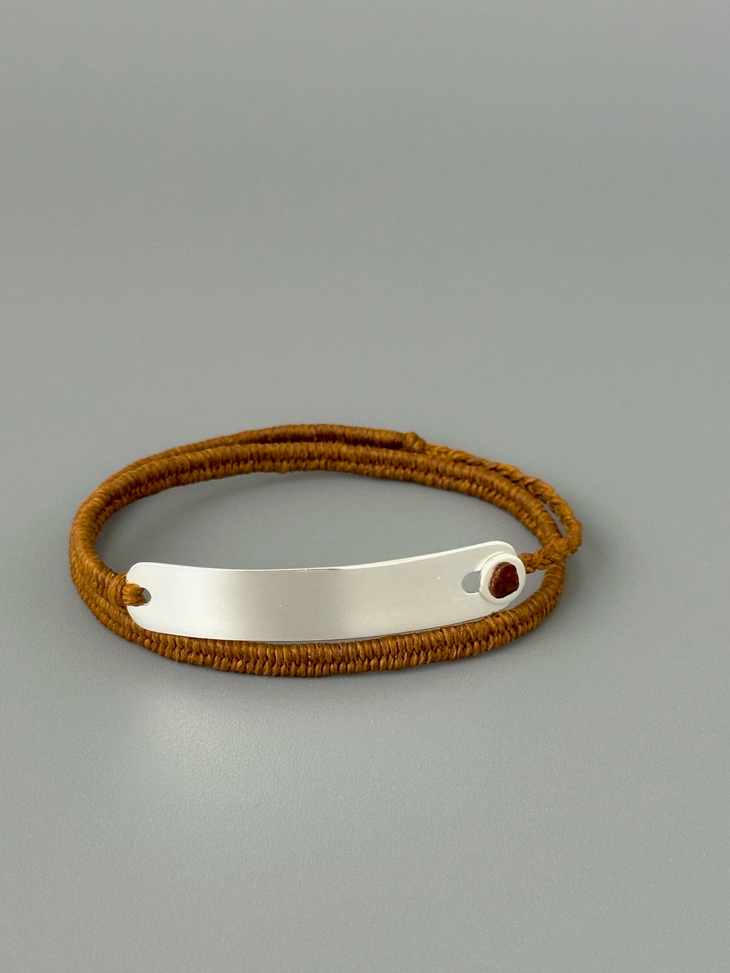 Double-wrap Silver Bar Bracelet